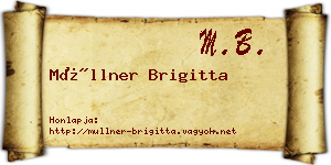 Müllner Brigitta névjegykártya